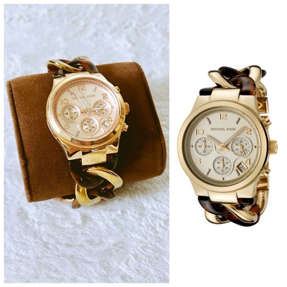 michael michael kors chain link bracelet watch